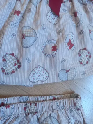 Conjunto bebé vestido y braguita