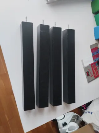 Gambe per tavolo Ikea nere in legno (4 pz)