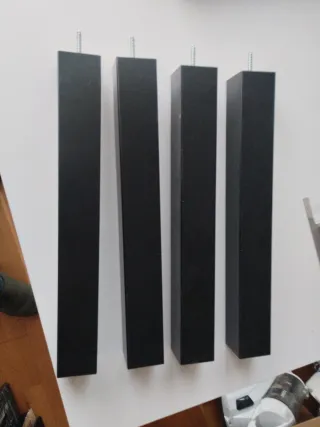 Gambe per tavolo Ikea nere in legno (4 pz)