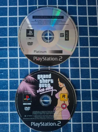 PS2 GTA + DRAGON BALL Z BUDOKAI ORIGINALES