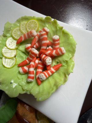 Comida Barbie Sylvanian Gambas