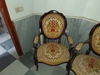 Juego de Muebles Vintage Clásico 3+1+1