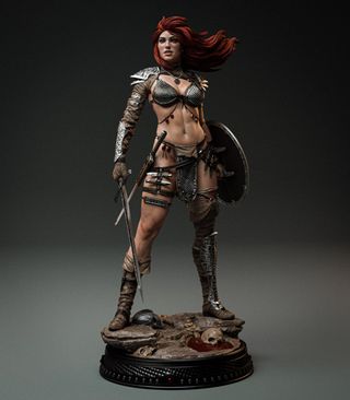 Red Sonja - Fantasía - Figura Resina 23cm