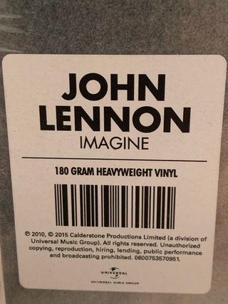 Vinilo John Lennon Imagine Reedición 2015