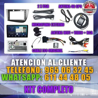 PANTALLA GPS SEAT LEON 2006-2012 CARPLAY ANDROID