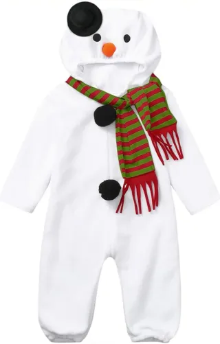 Disfraz Bebé Muñeco Nieve Talla 6-12 Mese