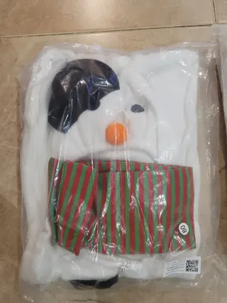 Disfraz Bebé Muñeco Nieve Talla 6-12 Mese