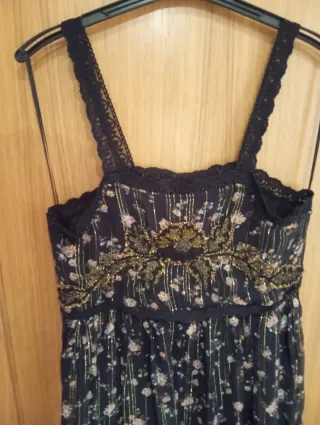 Vestido estampado flores Zara Talla M