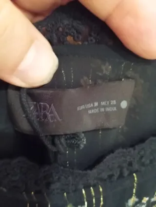 Vestido estampado flores Zara Talla M