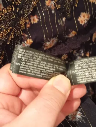 Vestido estampado flores Zara Talla M