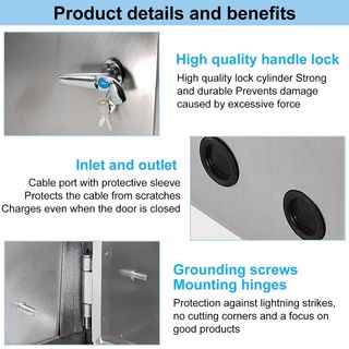 Caja Estanca Exterior Electrica acero 50x40x16cm