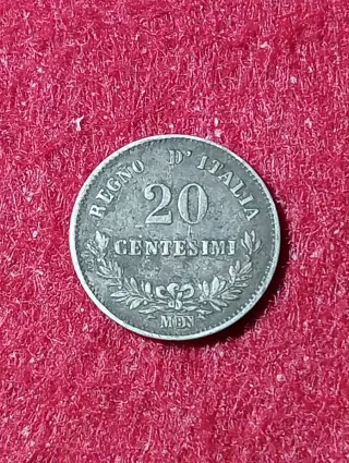 Moneta Regno d'Italia 1863 Argento