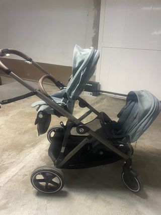 Cybex Gazelle S Carro Doble con funda de invierno