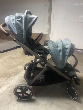 Cybex Gazelle S Carro Doble con funda de invierno