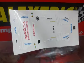 SCALEXTRIC EXIN PEGATINAS FERRARI GTO "ENTREMONT"