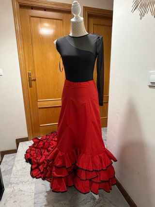 Bata de Cola de Flamenca. Talla M