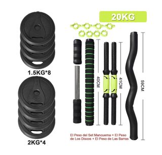 ◆NUEVO PRECINTADO◆ Juego de pesas 20Kg a estrenar