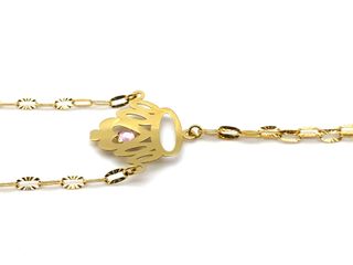 E1799745-7 Manita Oro 18k Con Circonita Rosa