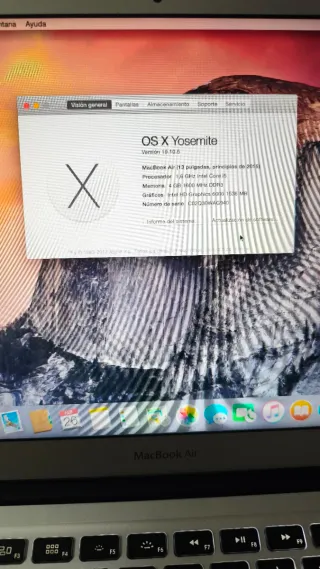 MacBook Air 13 A1466 Argento