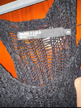 Vestido calado Bimba y Lola negro