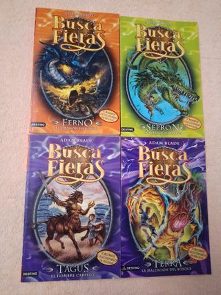 LOTE 4 LIBROS BUSCAFIERAS: 1,2,4,y 35.