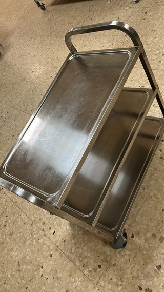 Carro camarera 3 pisos metal