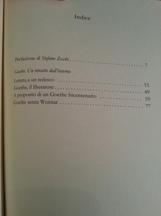 J. Ortega y Gasset GOETHE Un ritratto dall'interno