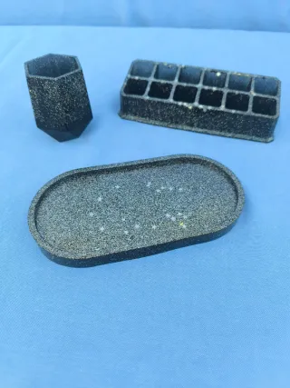 Lote organizadores cosméticos glitter