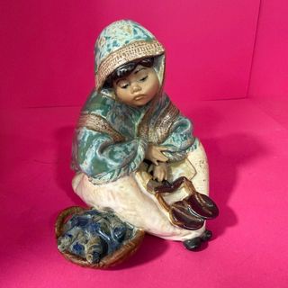 Figura lladro vendedora de pescado