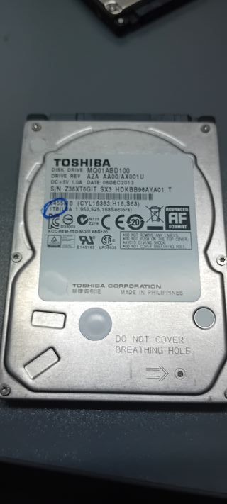 Disco Duro Toshiba 2.5 1TB MQ01ABD100