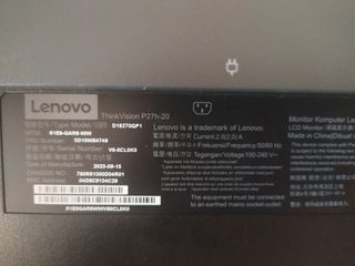 Monitor Pro LeNovo Thinkvision P27h-20 27" QHD