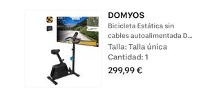 Bicicleta Estática Domyos 500