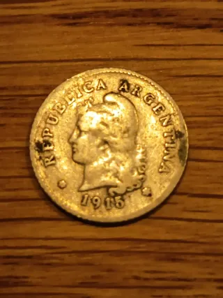Moneda Argentina 10 Centavos 1915