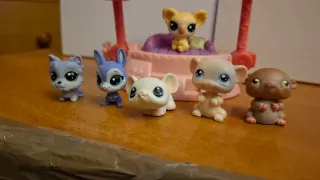 LPS Mini 6 Muñecos y Sombrilla