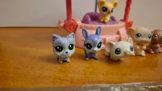 LPS Mini 6 Muñecos y Sombrilla