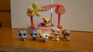 LPS Mini 6 Muñecos y Sombrilla