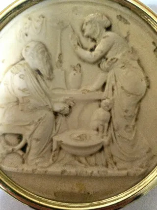 Placas estilo bajorrelieve romano (4 unidades)