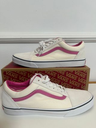 Zapatillas Vans Old Skool Blancas y Rosas