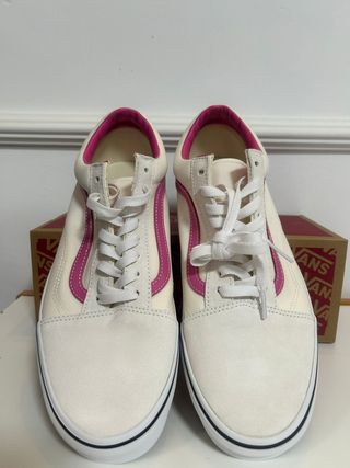 Zapatillas Vans Old Skool Blancas y Rosas