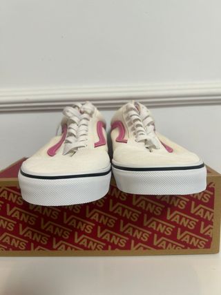 Zapatillas Vans Old Skool Blancas y Rosas