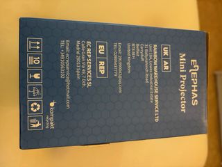 Mini proyector ELEPHAS negro y gris