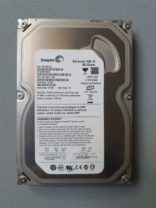 Disco Duro Seagate Barracuda 250 GB 3.5