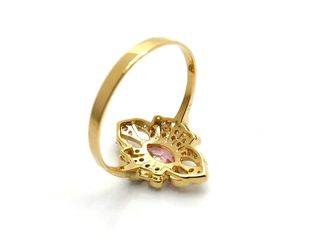 E1805179-156 Anillo Oro 18k con Circonita Rosa