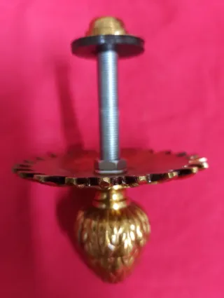 TERMINAL BRONCE LAMPARA POMO PUERTA ARMARIO MUEBLE