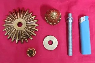 TERMINAL BRONCE LAMPARA POMO PUERTA ARMARIO MUEBLE