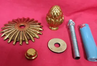 TERMINAL BRONCE LAMPARA POMO PUERTA ARMARIO MUEBLE