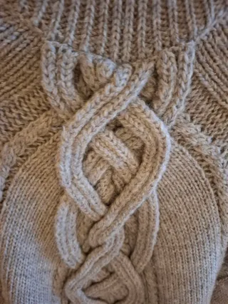 Poncho Gucci Lana y Alpaca Gris Talla M