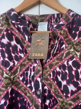 Vestido con estampado hippie Sara Moda