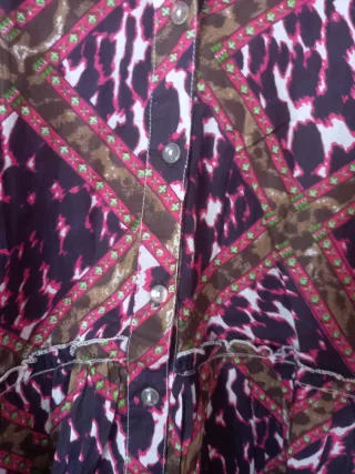 Vestido con estampado hippie Sara Moda