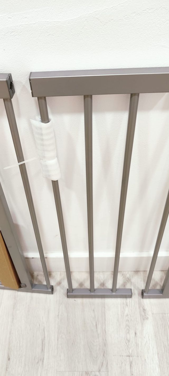 Barrera seguridad niños 96-101 cm plata